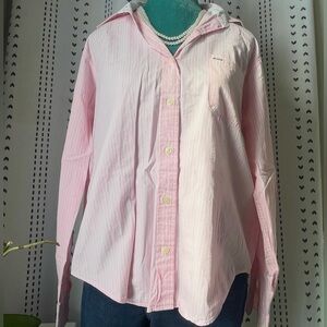 Tommy Hilfiger Pink Striped Women's Blouse